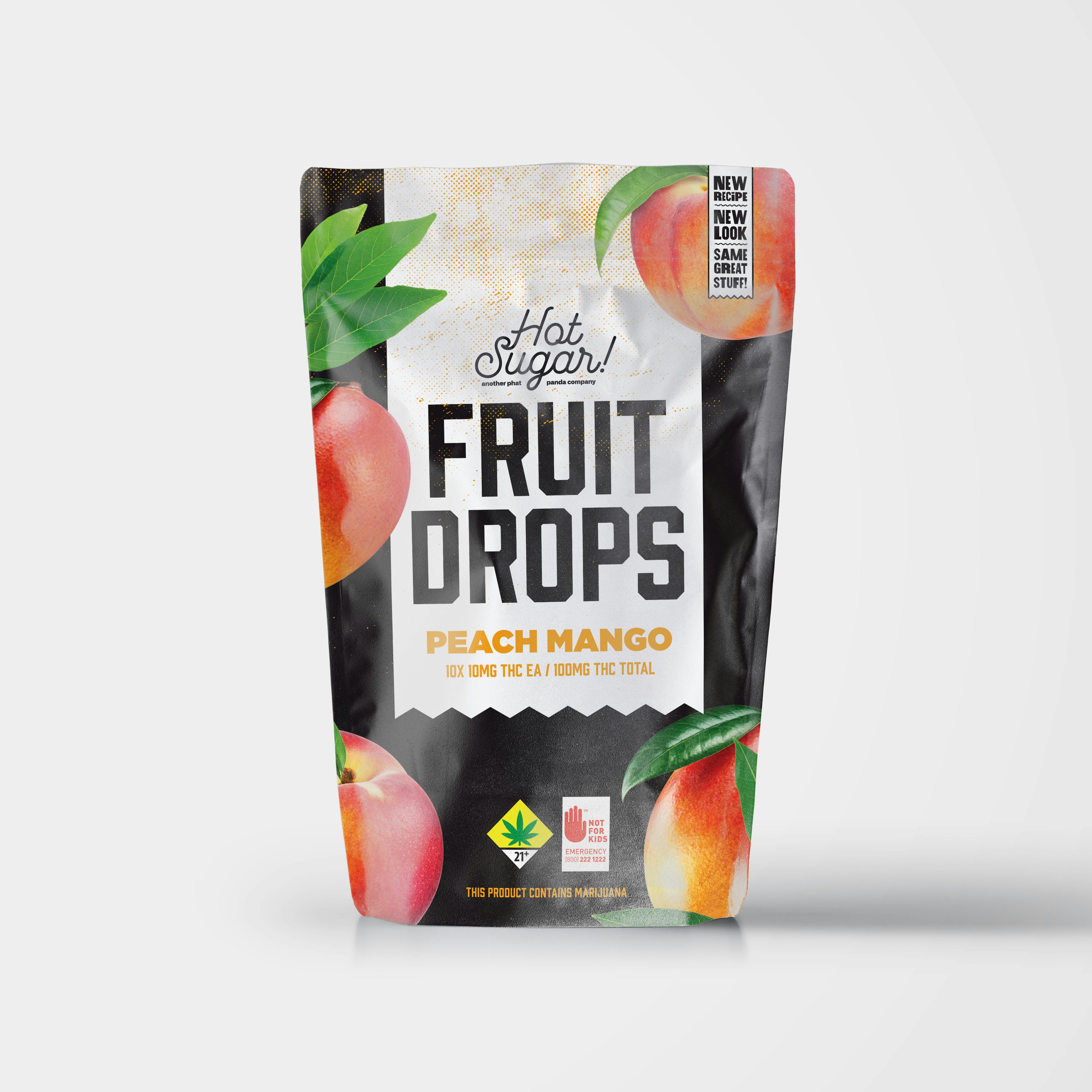 Peach Mango Fruit Drops | 10pk | (100mg)
