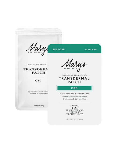 Mary's Medicinals - 20mgCBD Patch - Restore