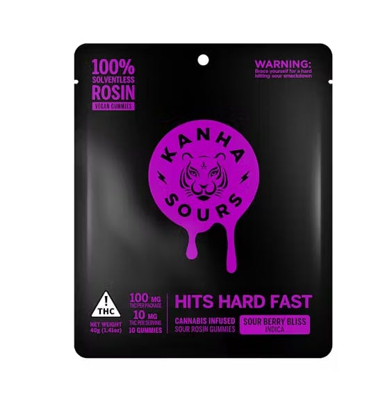 Sour Berry Bliss Rosin Sours 100mg 10pk