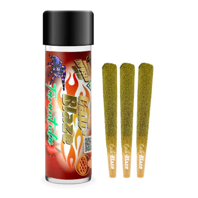 Cali-Blaze - 3-Pack 1g Tarantulas - Cherry Pie - PRE_ROLLS by Cali-Blaze at King of Budz