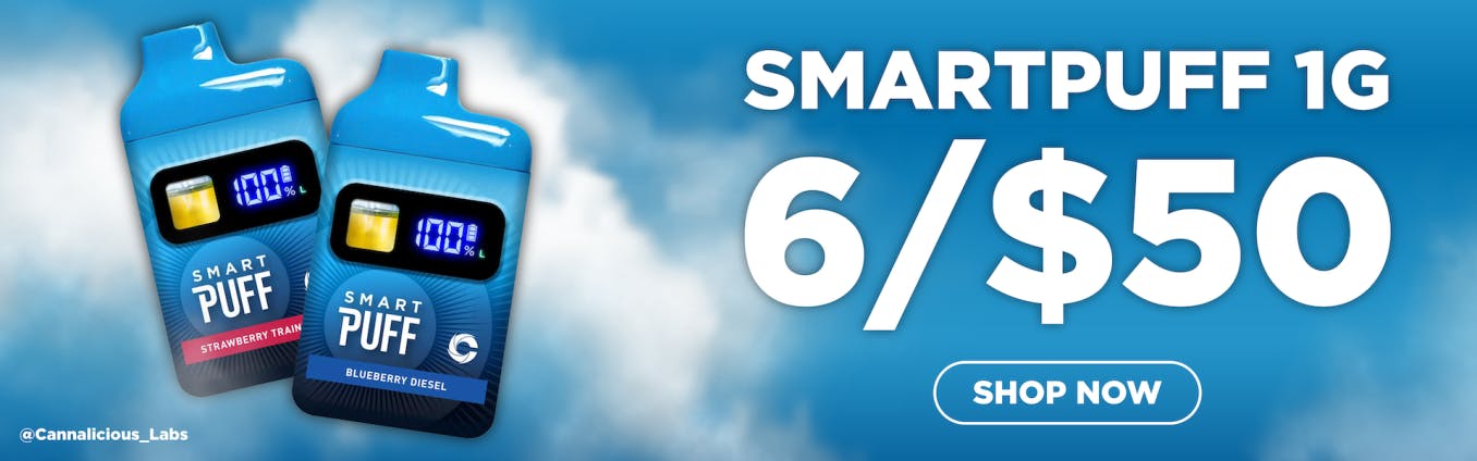 Cannalicious Smart Puffs 6/$50