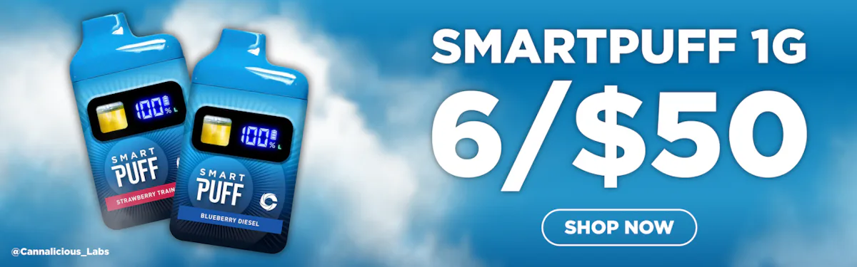 Cannalicious Smart Puffs 6/$50
