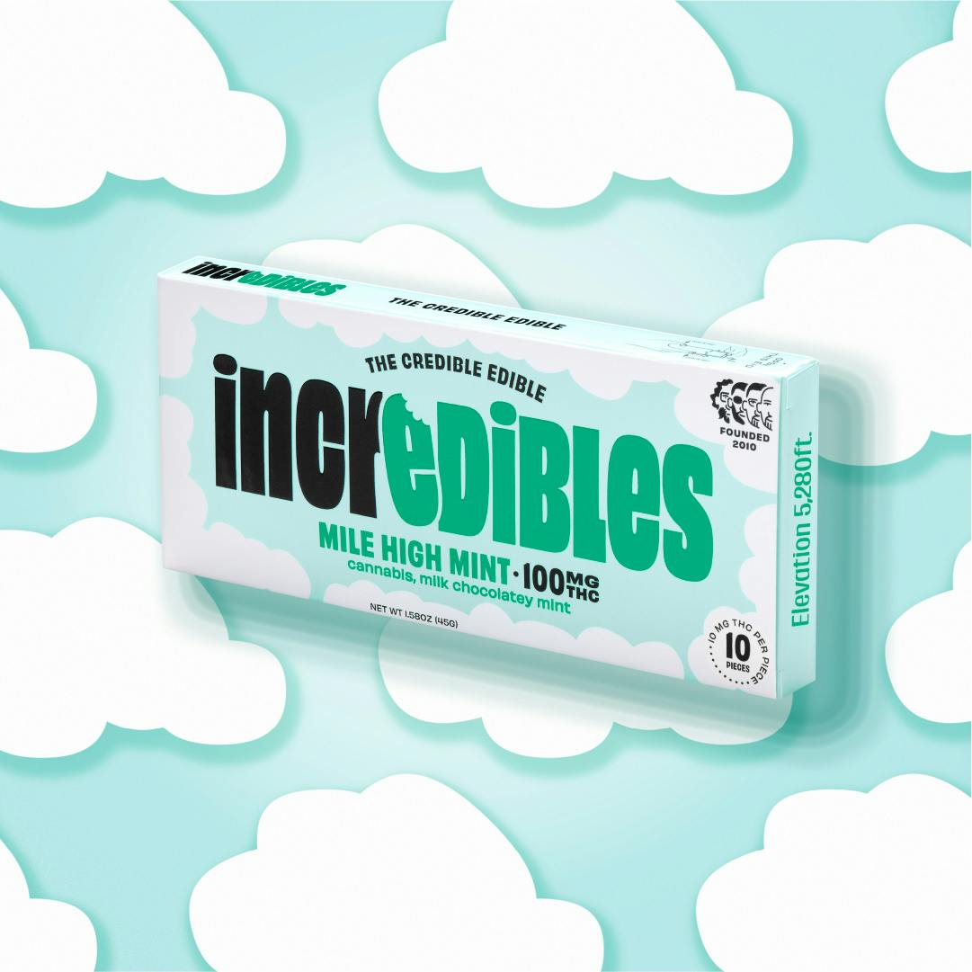 Incredibles - 100mg Chocolate - Mile High Mint