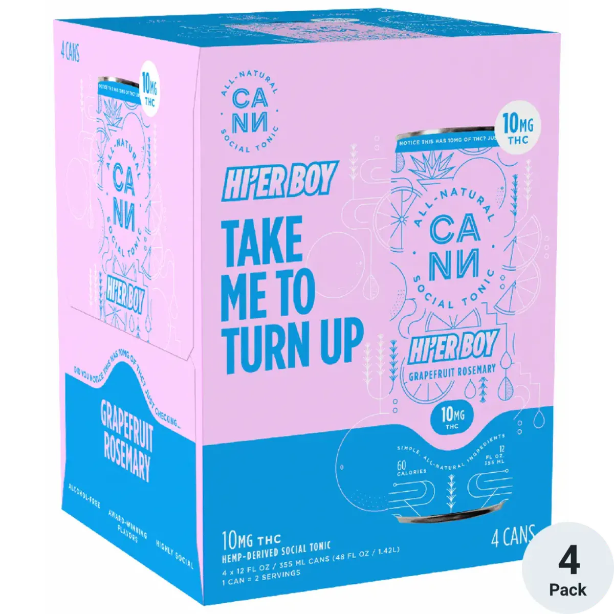 Cann Hi-er Boys 4pk - Grapefruit Rosemary 40mg at Harborside (Oakland)