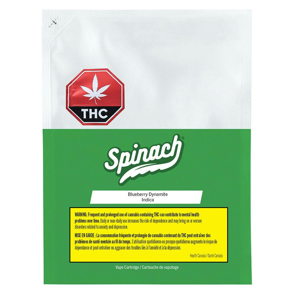 Spinach - blueberry dynamite 510 thread cartridge