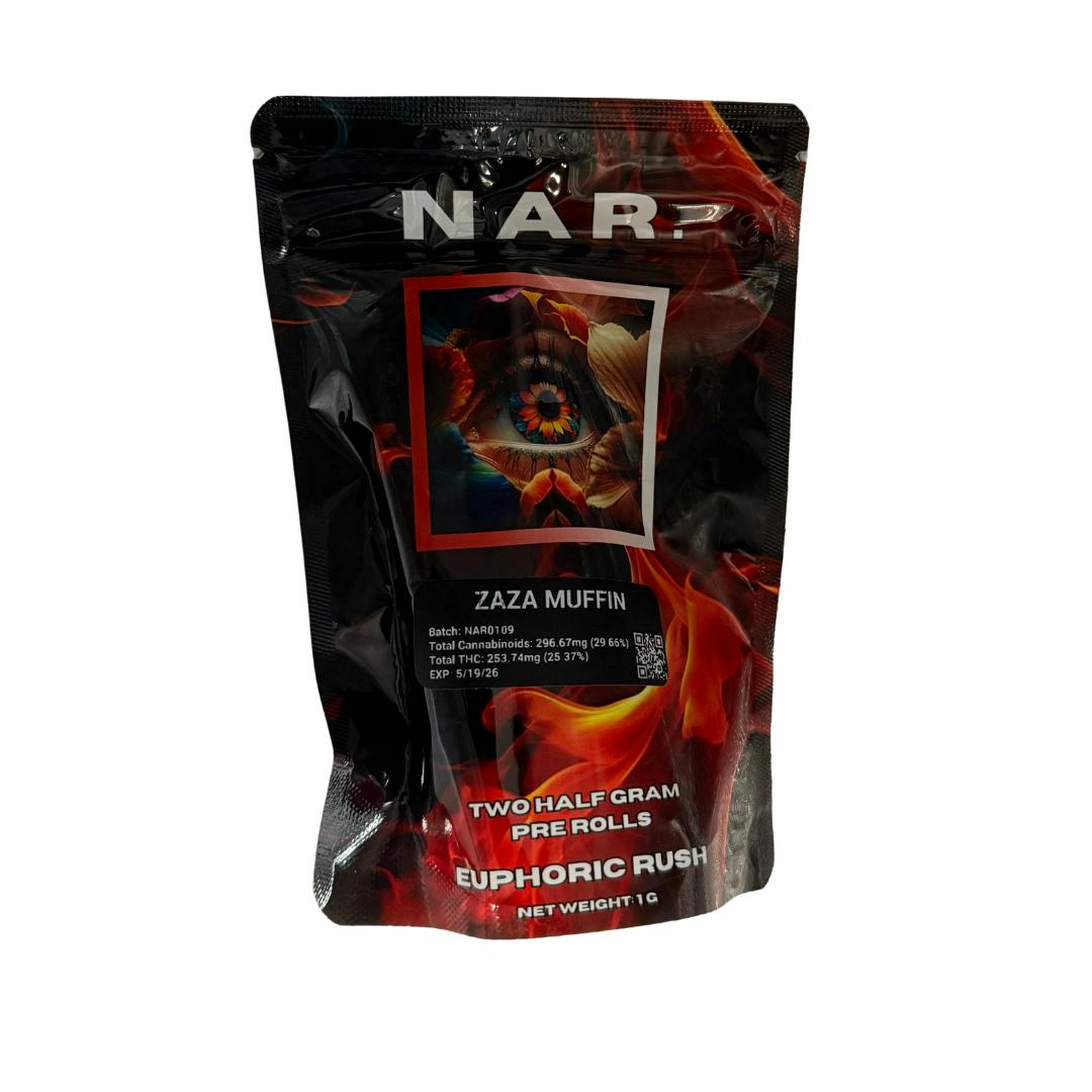 NAR | Indoor .5g 2pk Pre-Roll | Zaza Muffins