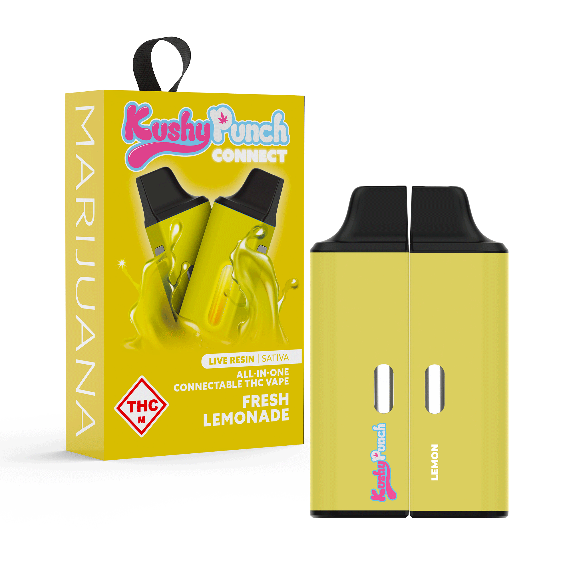 Kushy Punch: Live Resin Vape | Fresh Lemonade | Connect | All-In
