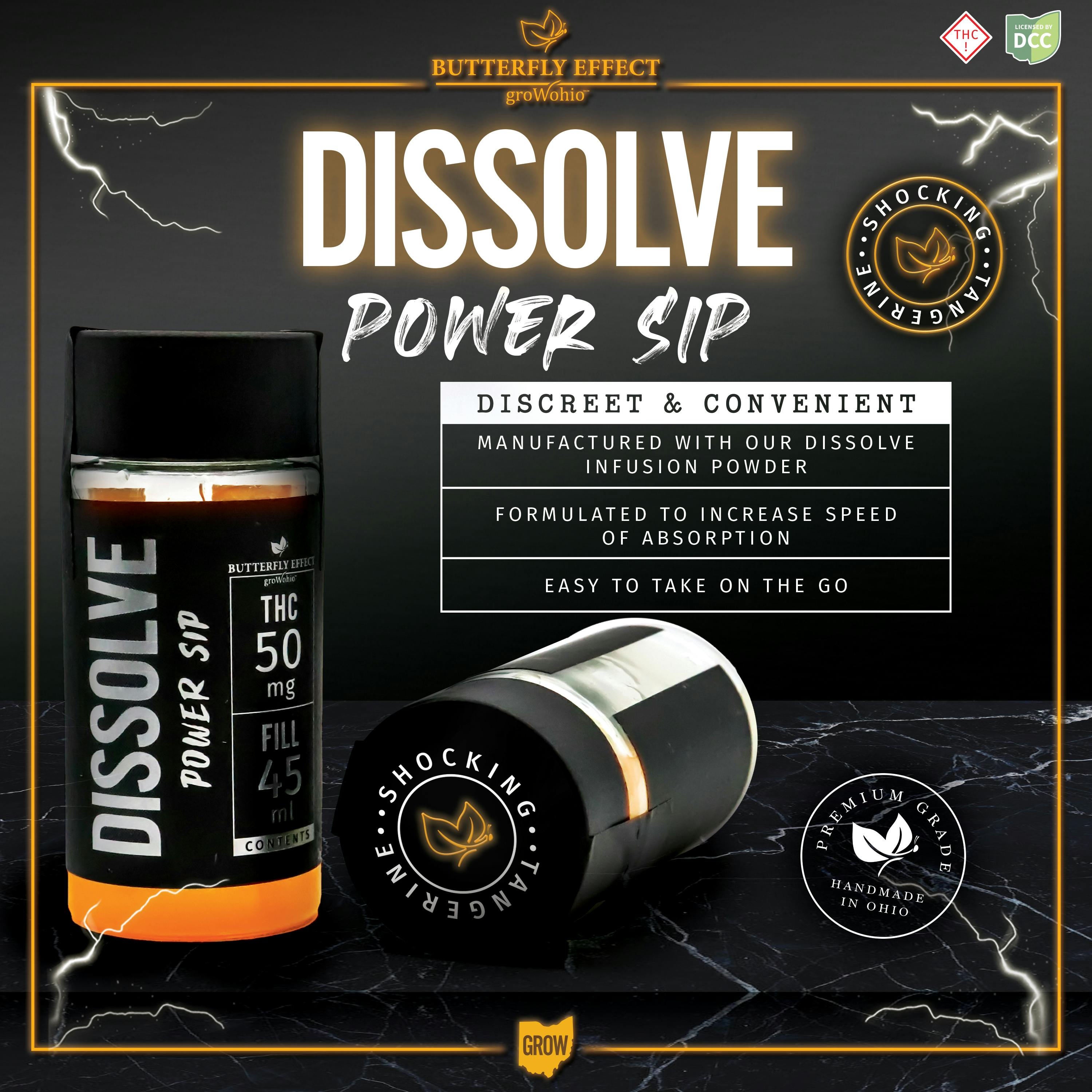 Butterfly Effect - Dissolve Power Sip Tangerine [50mg] | Nectar