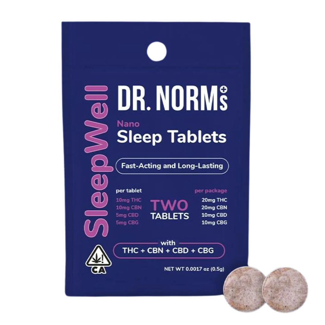 SLEEPWELL NANO SLEEP TABLETS 2PK (10MG THC/ 10MG CBN/5MG CBD/ 5MG CBG)-0