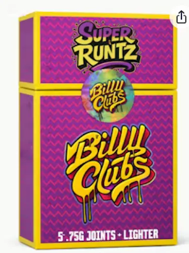 BILLY CLUBS | SUPER RUNTZ | PRE-ROLLS | 3.75(5PK)-active