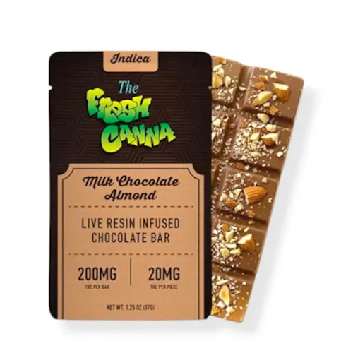 Fresh Canna | 200mg Chocolate Bar | Milk Chocolate Almond-1