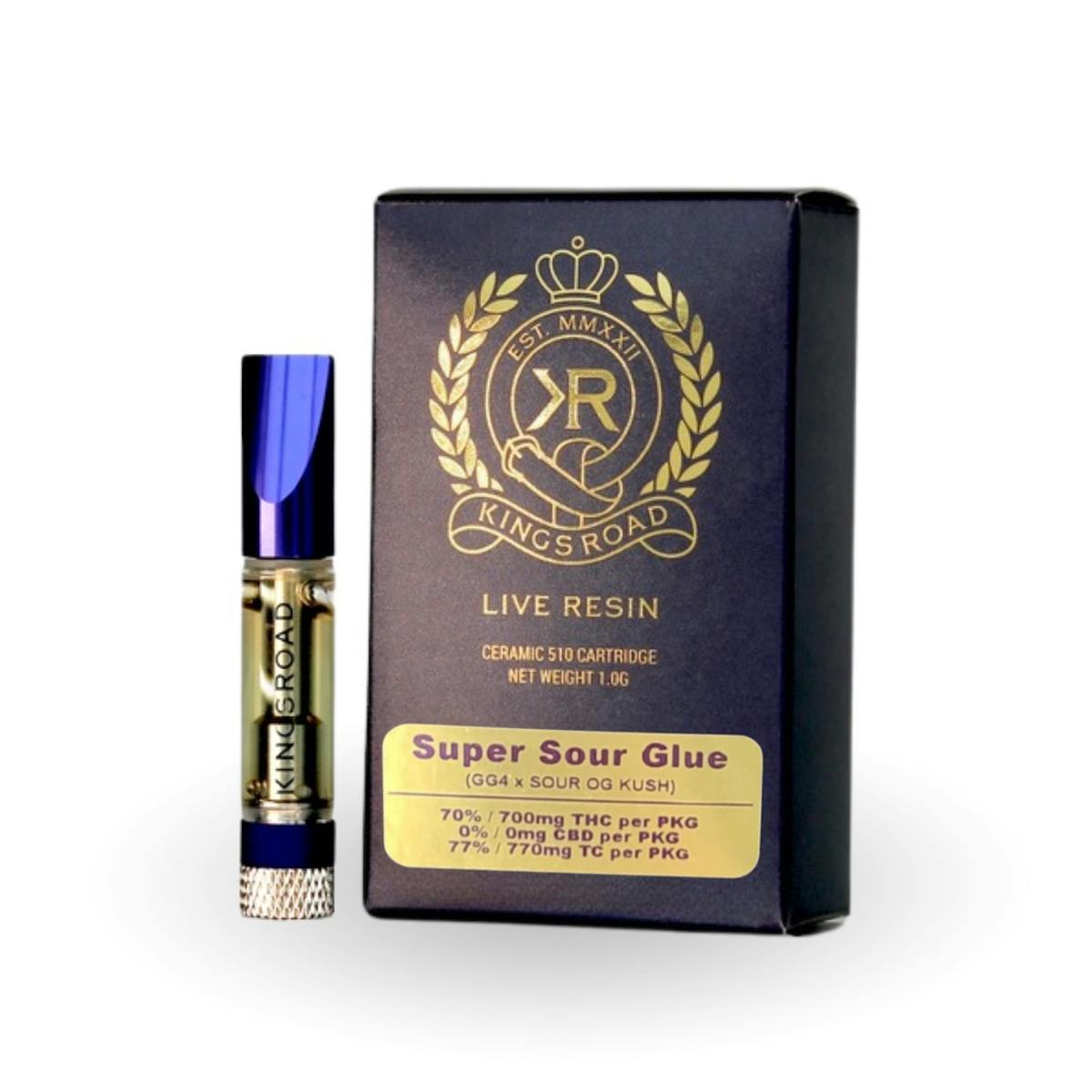 Photo of Kings Road | Cartridge | Super Sour Glue Live Resin 1g