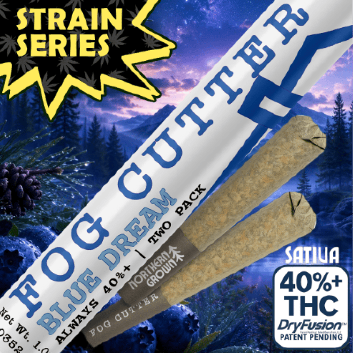 Product: Fog Cutter | Blue Dream | Infused Preroll - /2pk