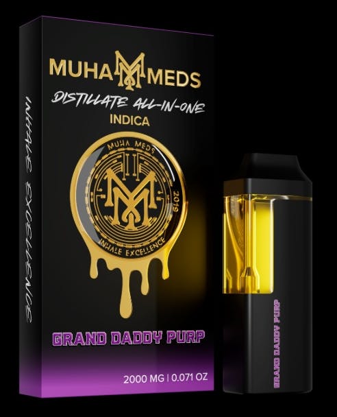 Muha Meds - Grand Daddy Purp Distillate AIO - 2g