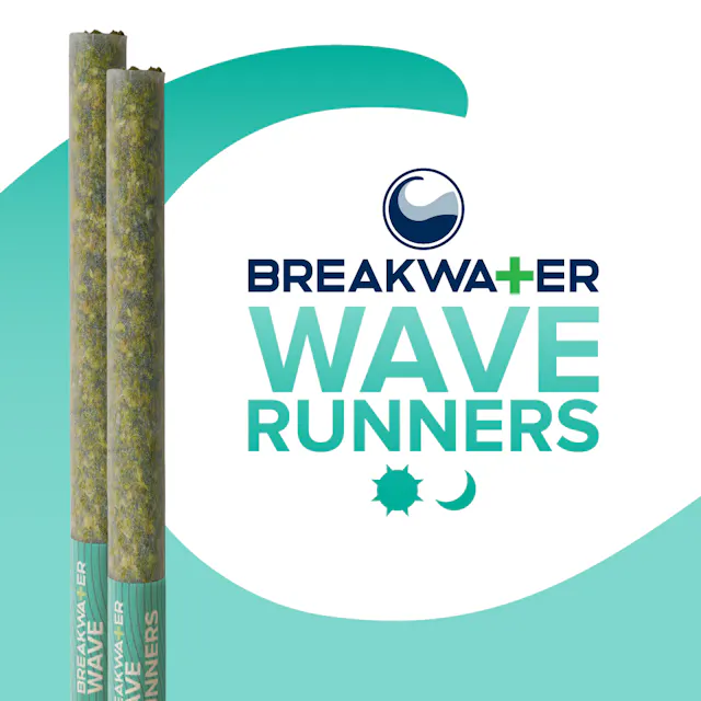 Breakwater Pre-Roll Pack Wave Runners 2pk/1g (hybrid, packs)