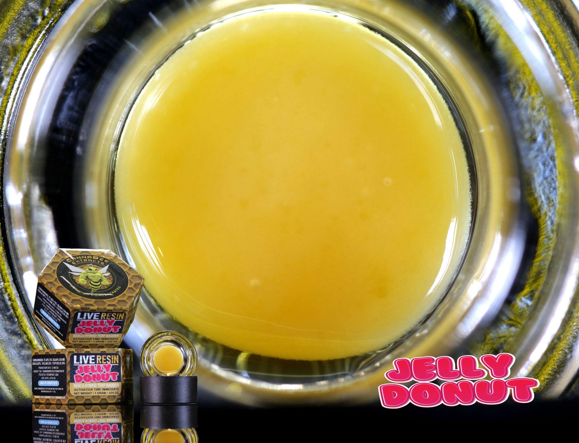 Product: Canna Bee | Jelly Donut | Live Resin Terp Badder Indica