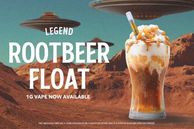 Legend Distillate Cartridge Root Beer Float 1g (hybrid, cartridges)