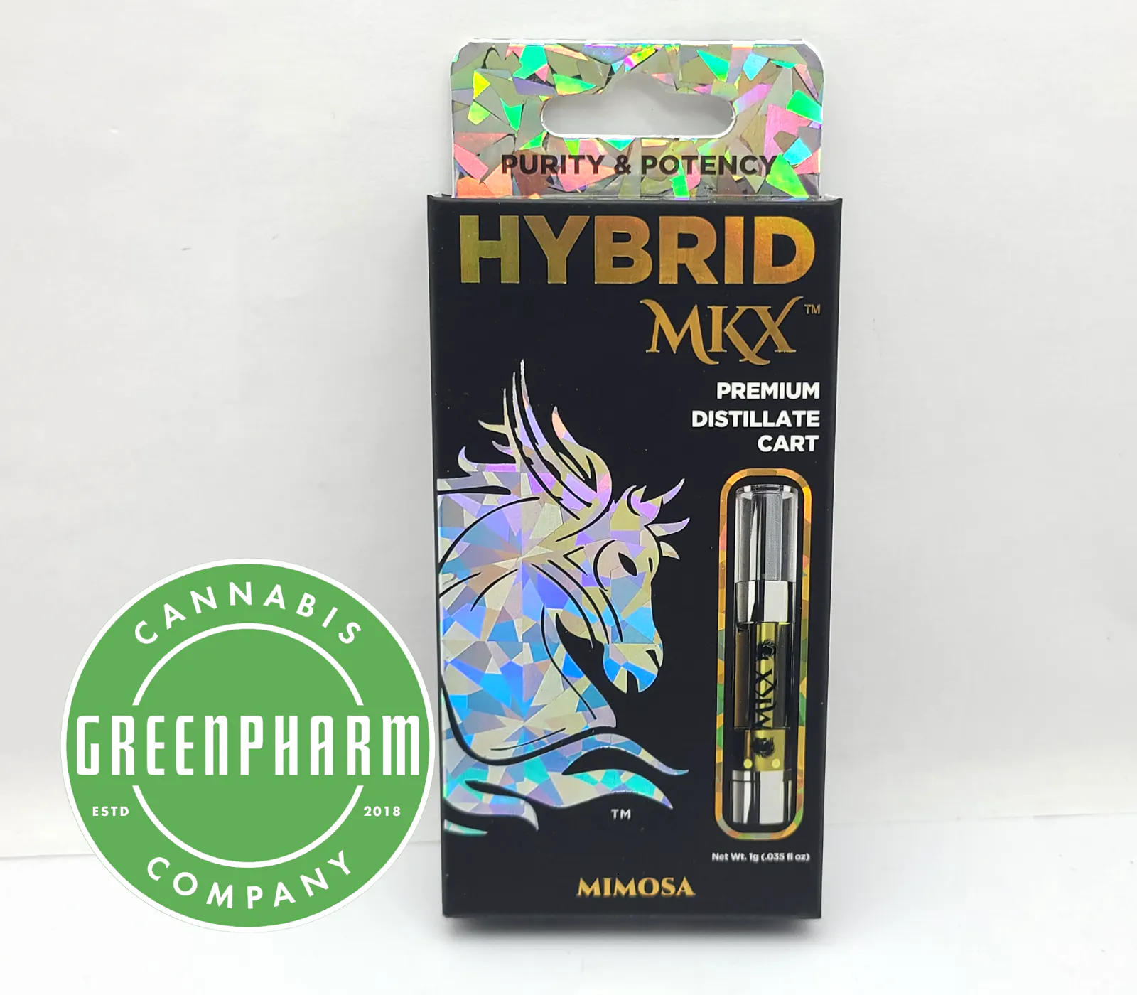 MKX 1 Gram 510 Thread Carts - Mimosa (Hybrid) | Green Pharm - Camden