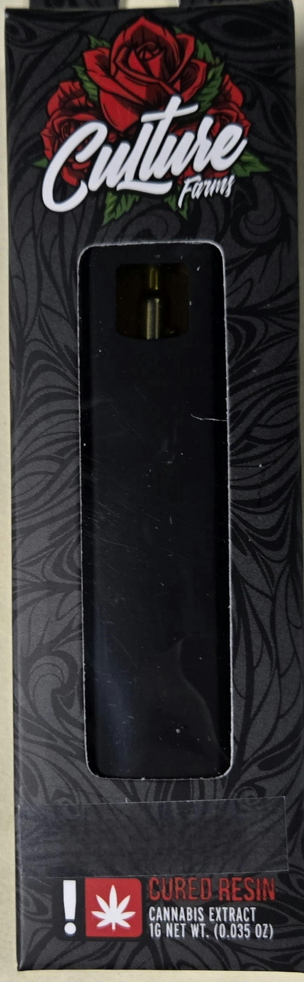Photo of Culture Farms 1g WHITE ROSE Cured Resin All-In-One Vape Cartridge