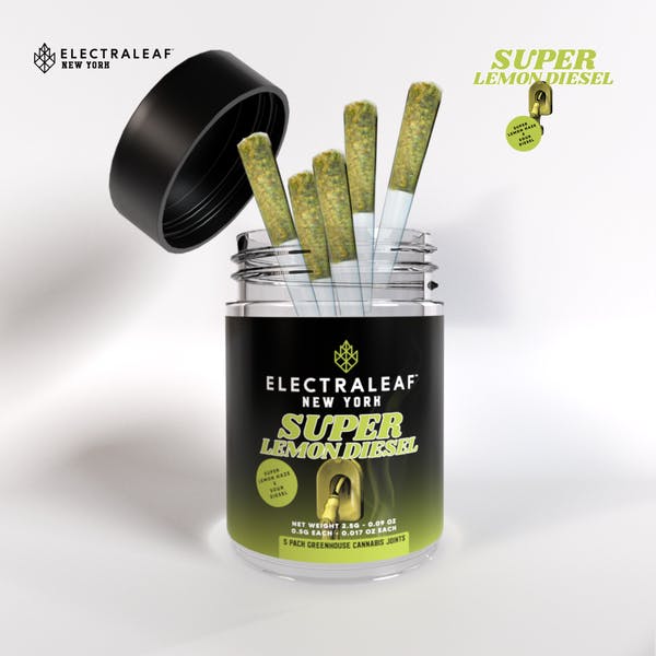 Product ElectraLeaf - Super Lemon Diesel - 2.5g - Indoor Flower Pre Roll 5 Pack