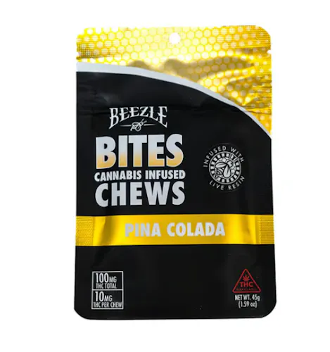 Beezle Bites – Pina Colada Live Resin Chews (10ct/10mg)-active