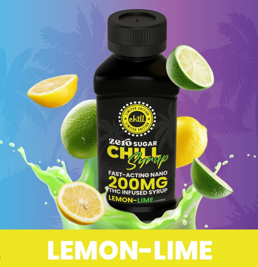 Chill Medicated | Lemon Lime | Zero Sugar 200MG Syrup