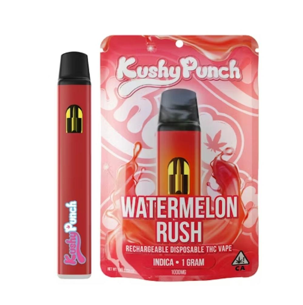 Product SIX Kushy Punch Disposable - Watermelon Rush 1g