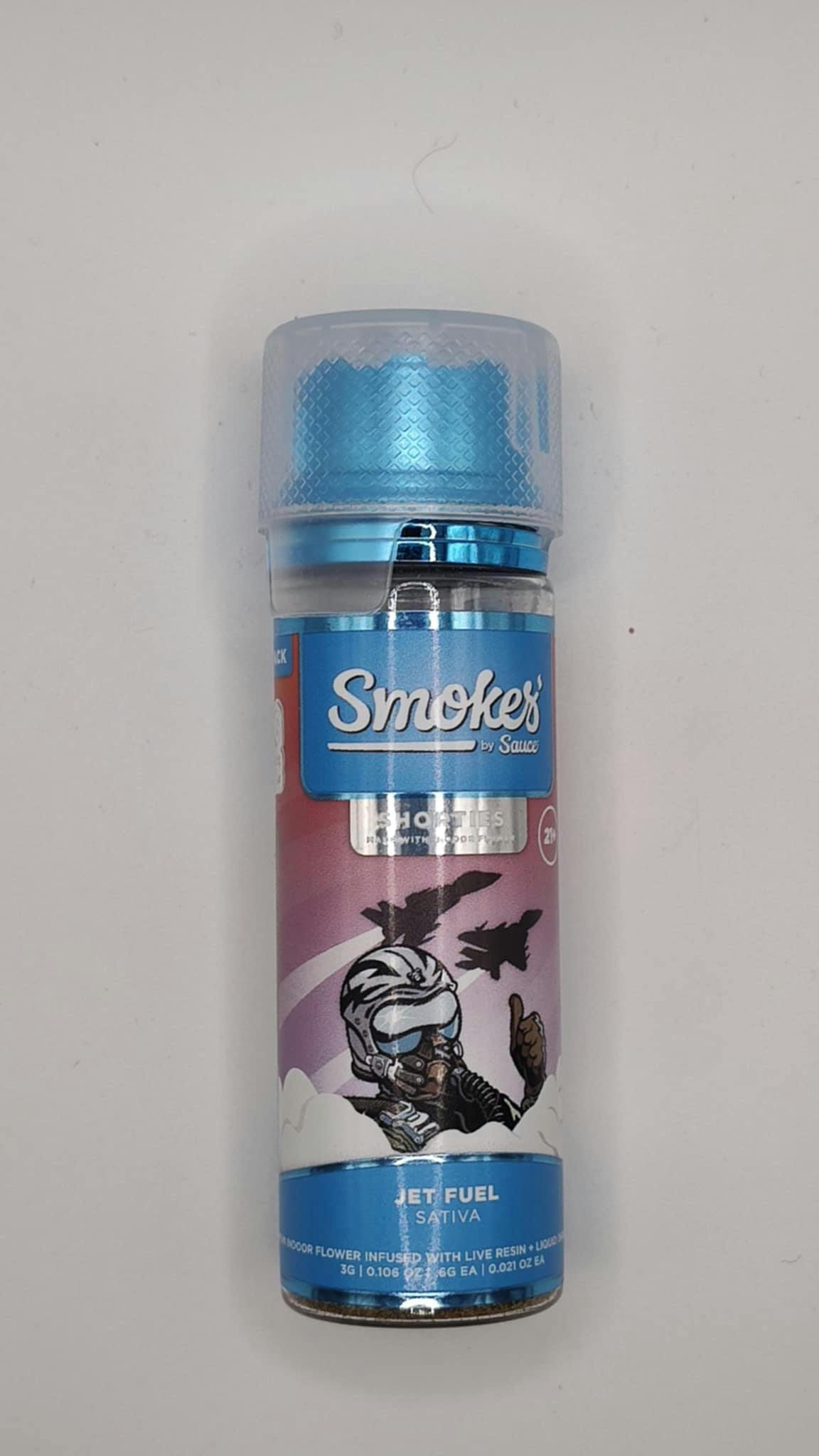 Product: Smokes | Infused Pre-Roll 5 Pack - 3g - Jet Fuel