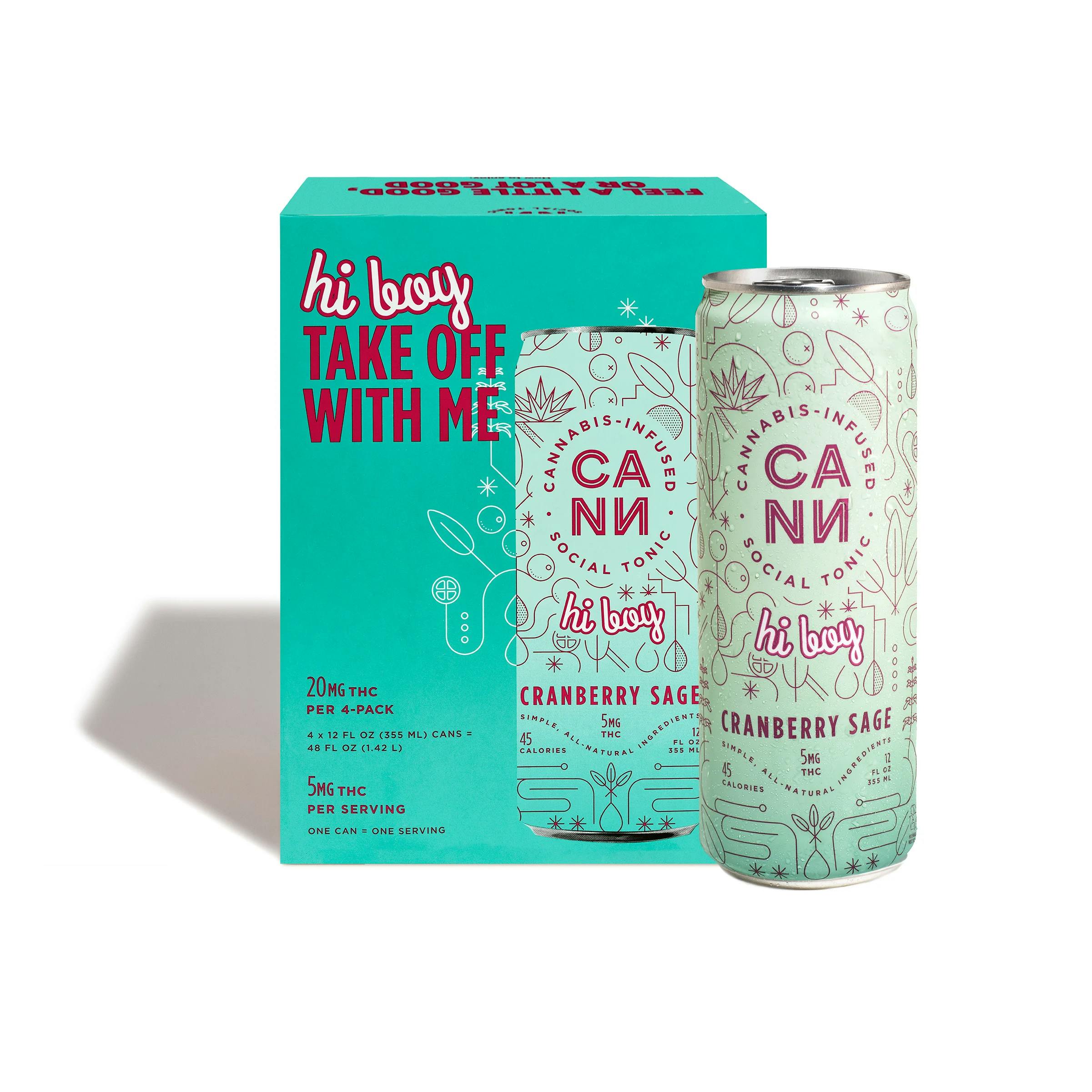 Cranberry Sage Hi-Boy 4pk | .2g Edibles | Cann | Burlington, VT