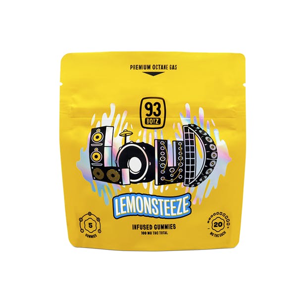Product AZ 93 Boyz LOUD Gummies - Lemonsteeze 100mg (5pk)