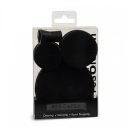 Black Silicone Reusable Res Cleaning Caps | 4pk