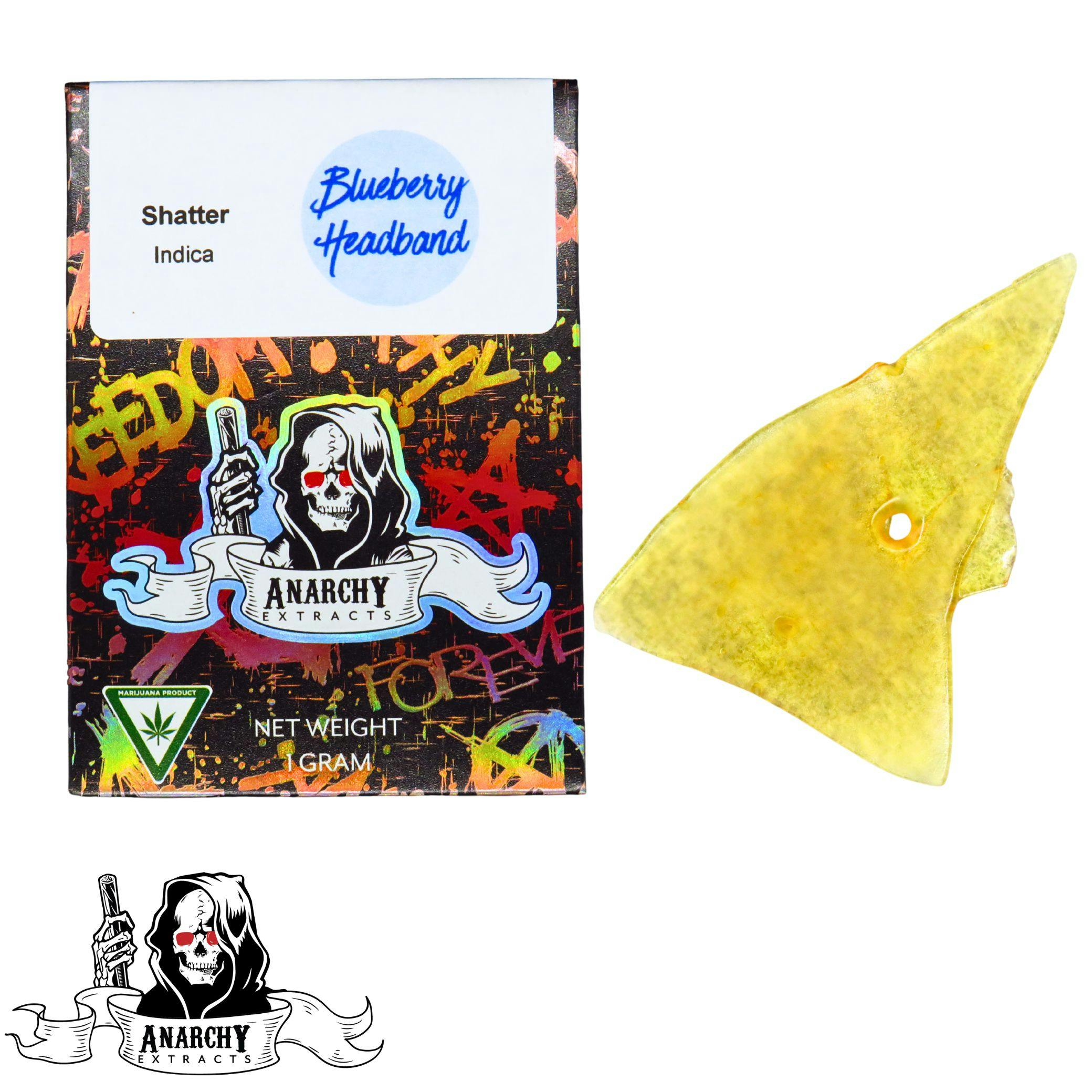 Product: Anarchy | Shatter - 1g - Blueberry Headband