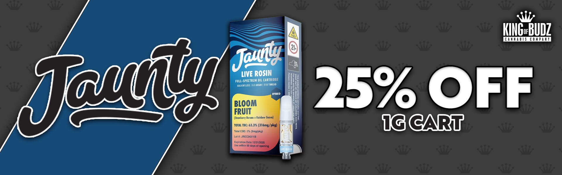 Jaunty - 1g Cart 25 Percent OFF
