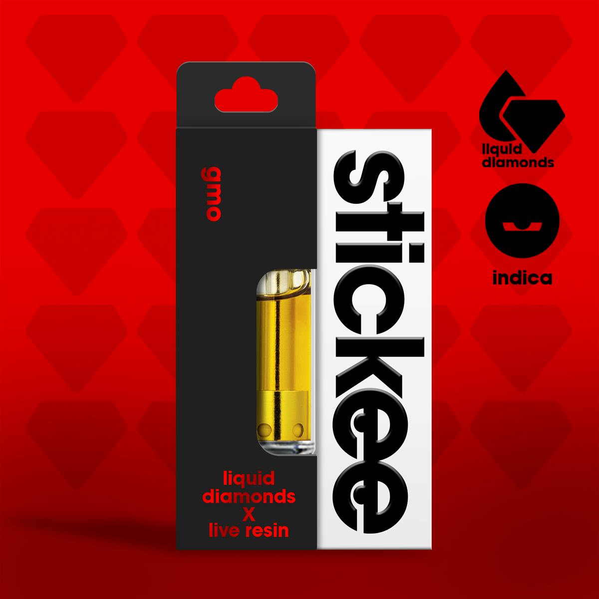 Stickee - 1g Live Resin Cart - GMO