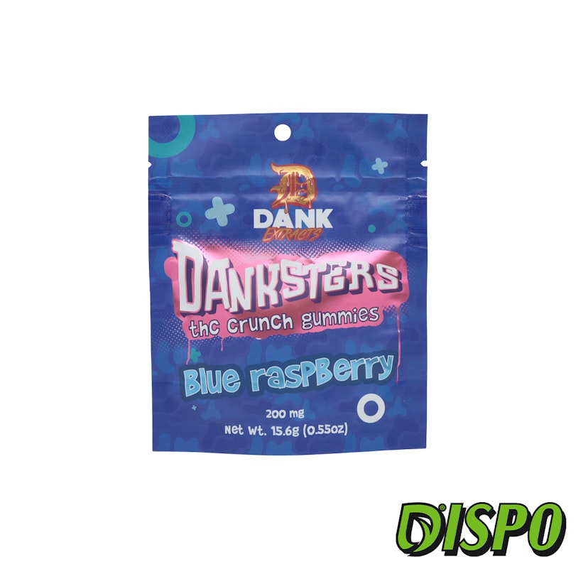 Dank Extracts Danksters - Blue Razz Nerd 200mg Gummies
