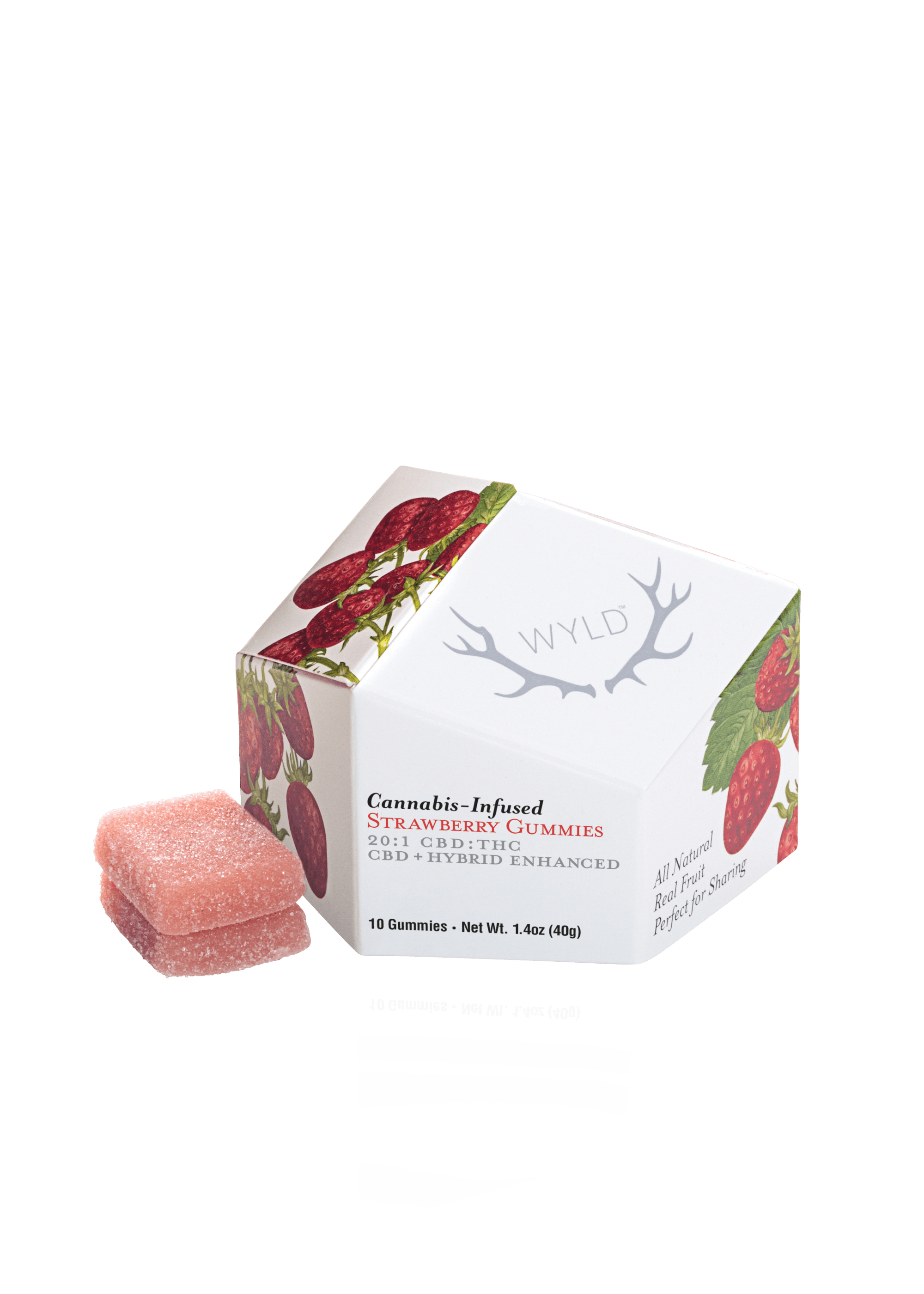 Photo of Strawberry 20:1 CBD + Hybrid Enhanced Gummies