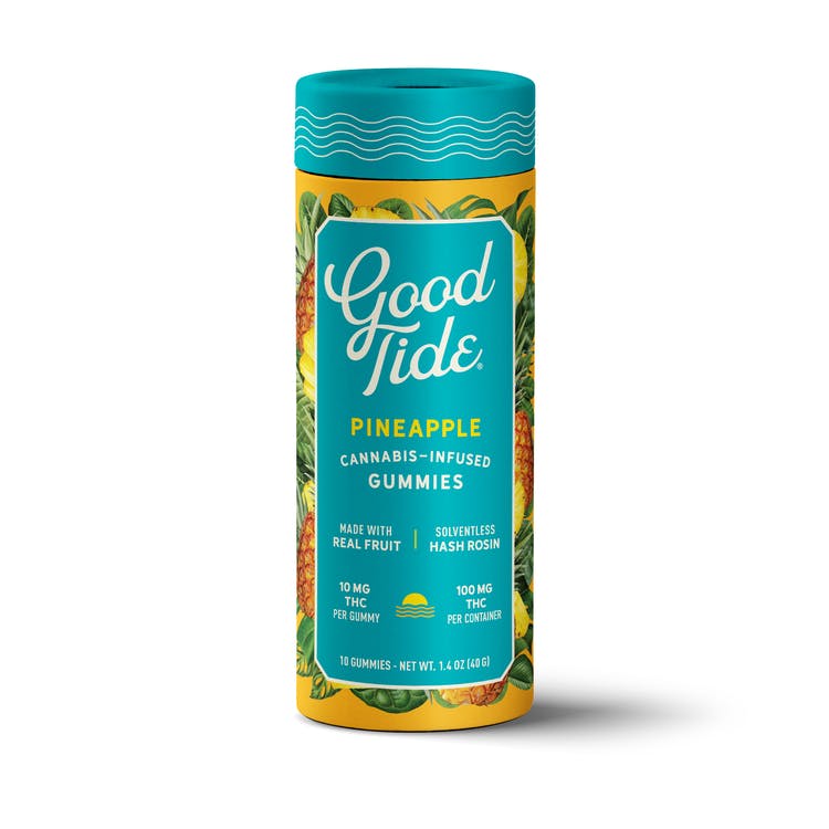 Good Tide: Sativa Pineapple Rosin Gummies - 10pk 100mg