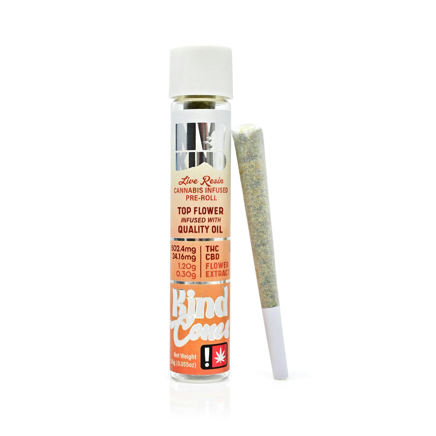 White Chocolate Chip x Bacio Gelato Live Resin Infused Pre Rolls | 1.5g