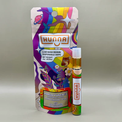 Hunna - .5g Live Rosin Disposable - Pomelo Punch #5