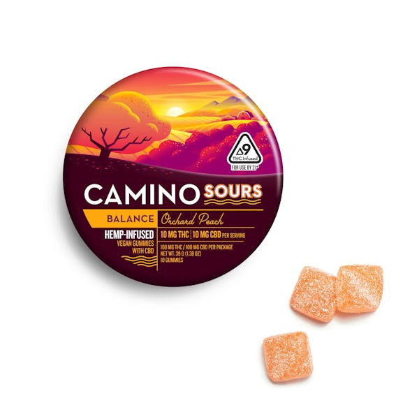 Camino Sours - Orchard Peach Balance 1:1 (10pk) - 100mg