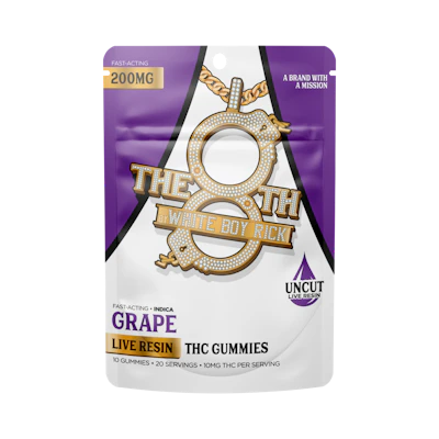 The 8th - 200mg Live Resin Gummies - Grape
