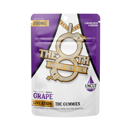 The 8th - 200mg Live Resin Gummies - Grape