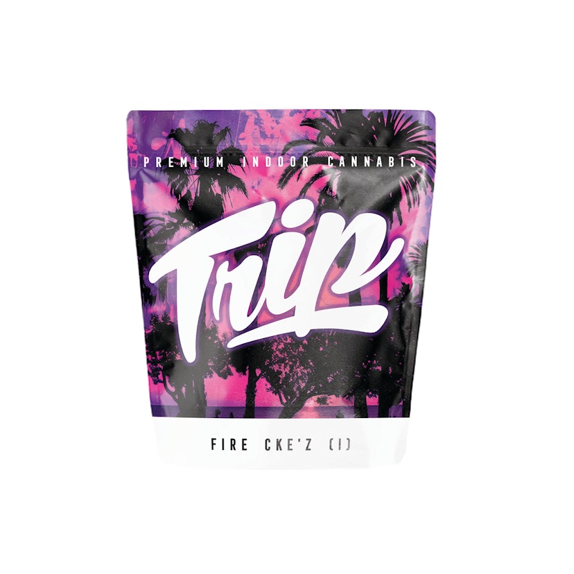 Trip Cannabis Flower Mylar : Fire Cke'z