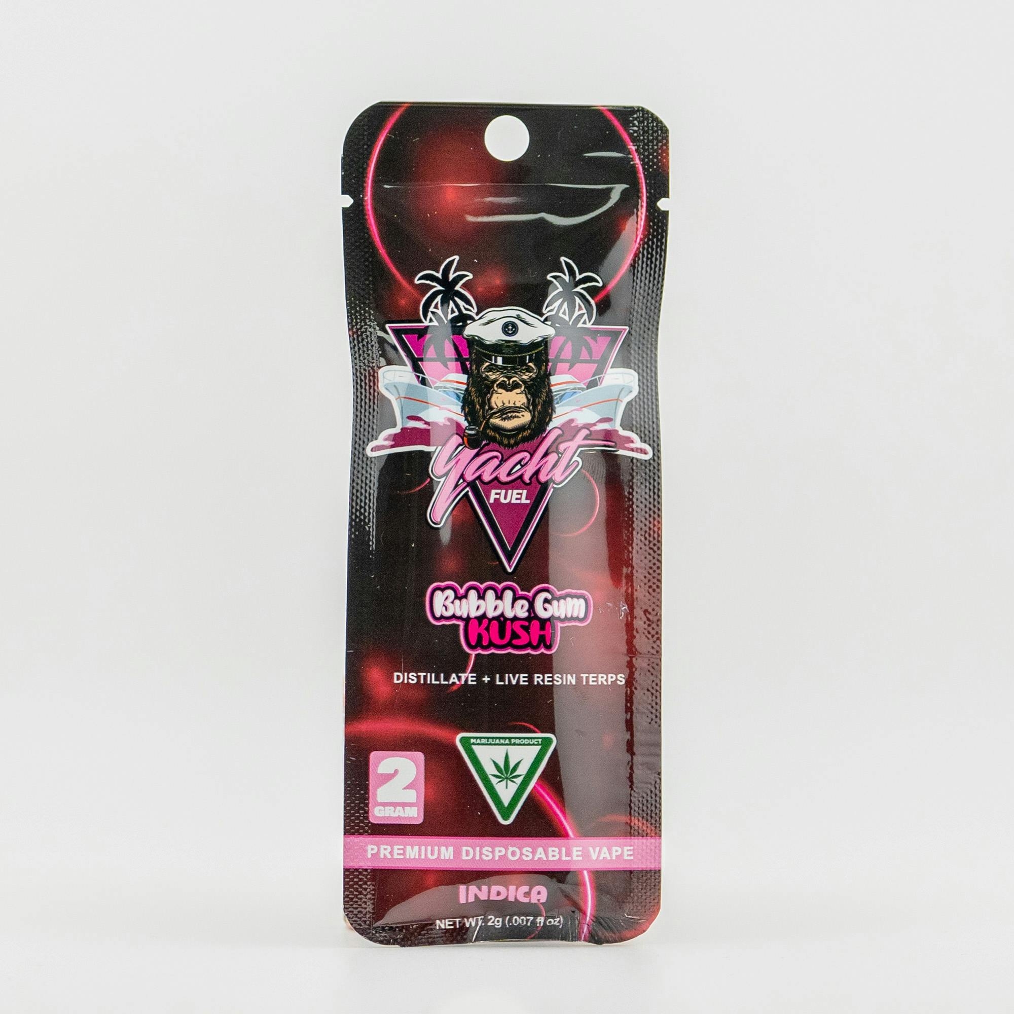 Yacht Fuel - 2g Disposable - Bubble Gum Kush