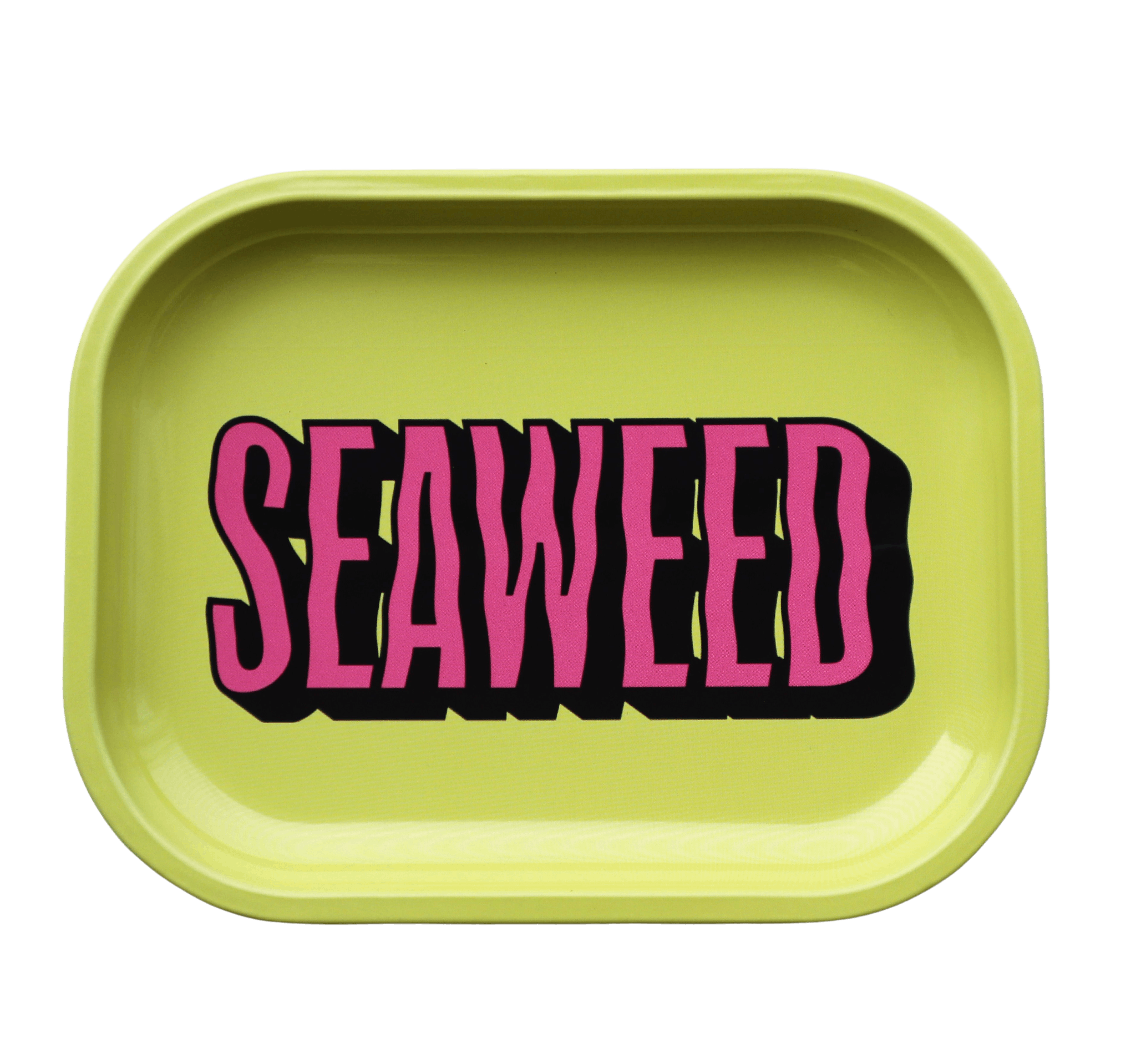 Seaweed Small Metal Rolling Tray  Oceanic Cannabis & Coffee (Burin)
