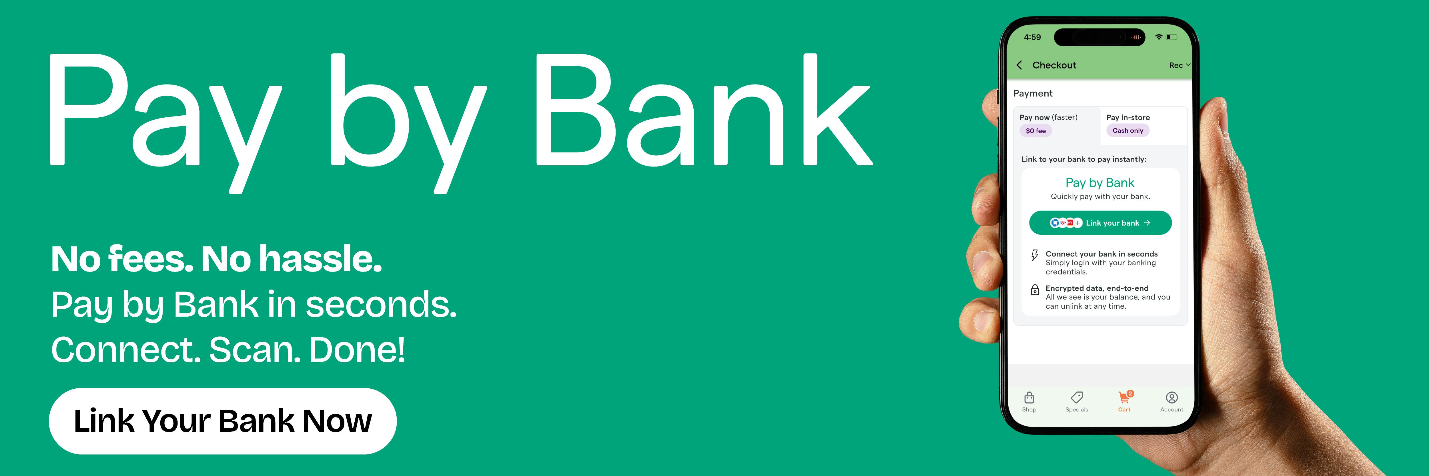 Pay By Bank No Fees