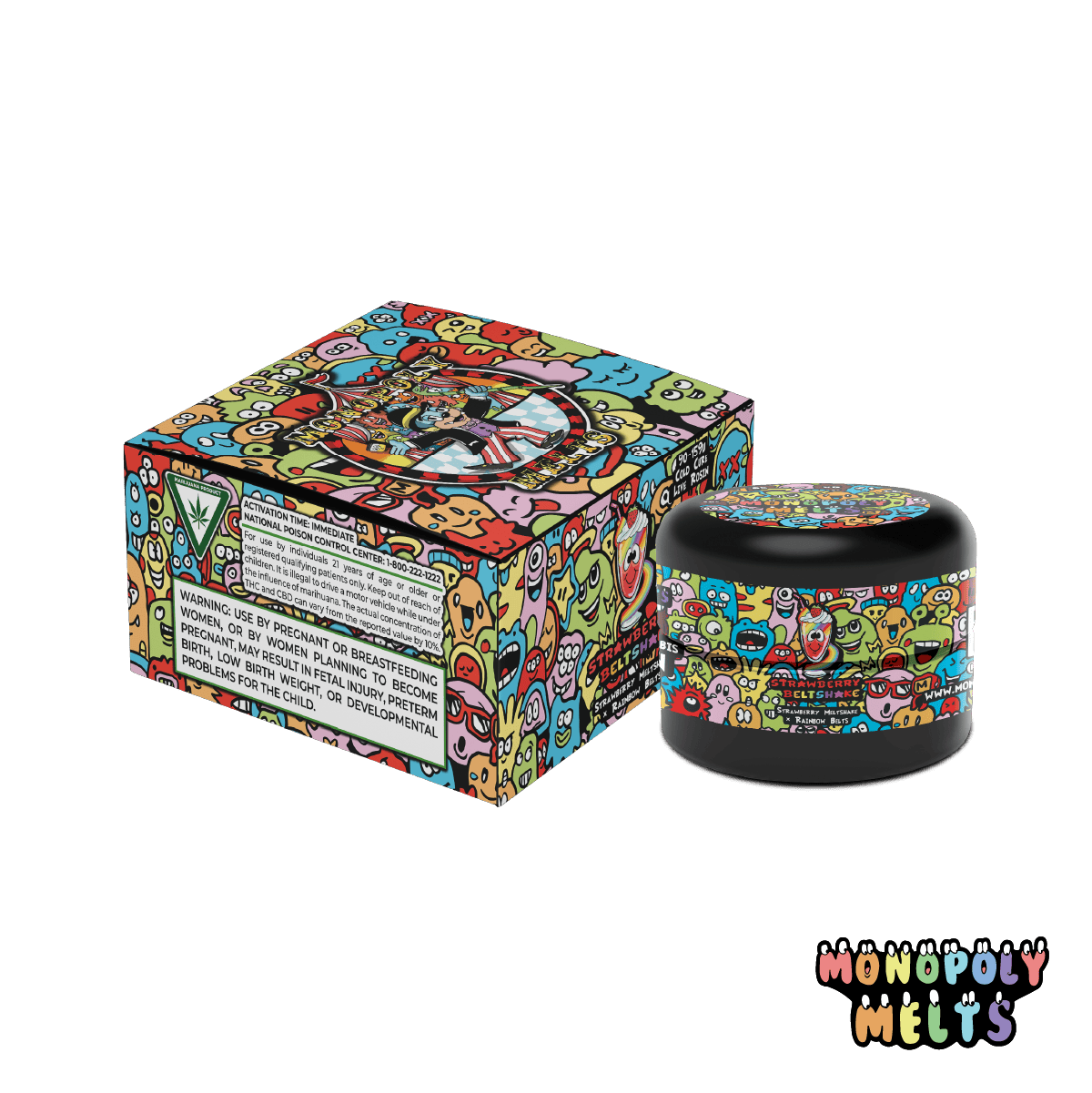 Buy Monopoly Melts - 1g Live Rosin - Strawberry Beltshake