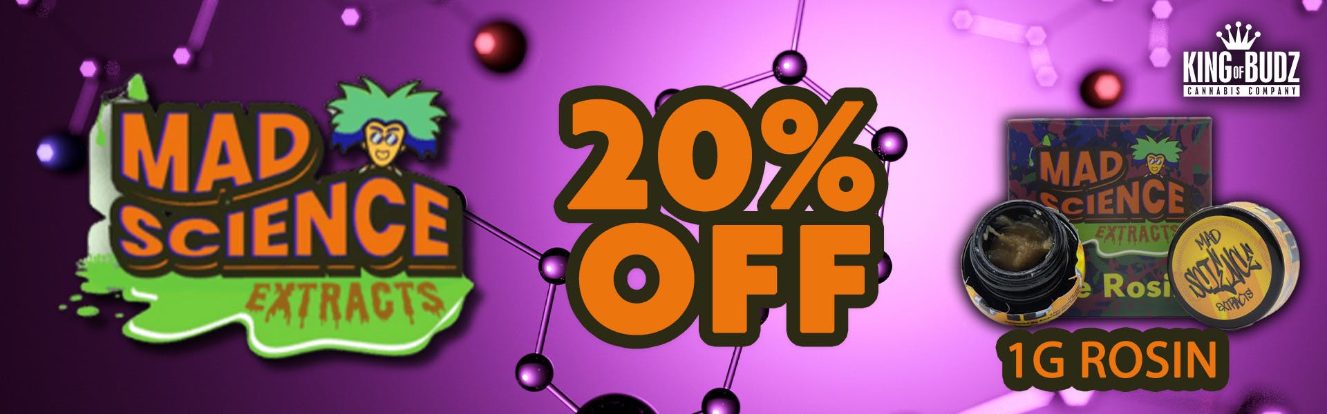 20 Percent Off Mad Science Rosin