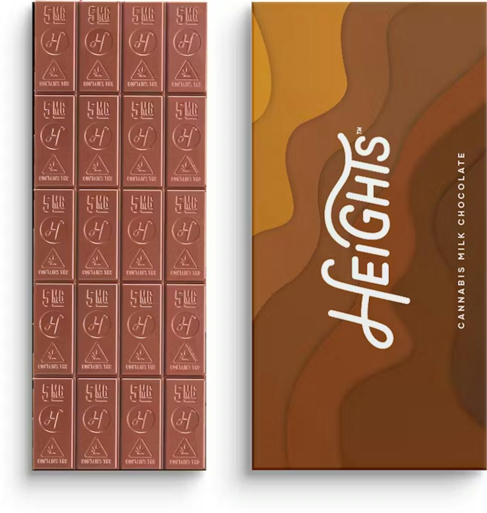 Product Heights - Milk Chocolate Bar (THC) - 100MG