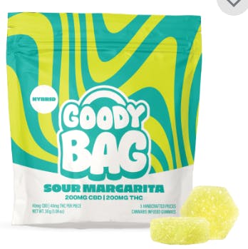 Goody Bag | Sour Margarita | Gummies | 5pk 200mg THC | 200mg CBD